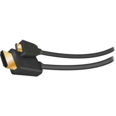 Cabo Micro HDMI X HDMI S/F 1.4 HMD-201/1.8 1,8 MT Fortrek