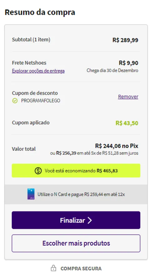 Imagem na descrição da promoção