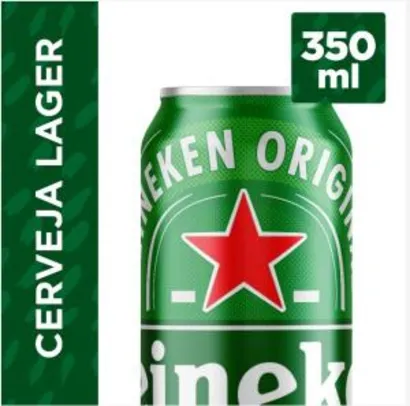 Cerveja HEINEKEN Lata 350ml - R$3,35