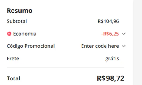 Imagem na descrição da promoção