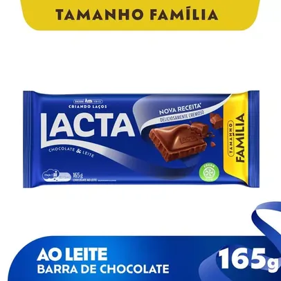 Chocolate Lacta ao Leite 165g [LEVE 4 PAGUE 2]