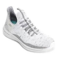 Tênis Feminino Skechers Burst Walk New Avenues – Branco e Cinza