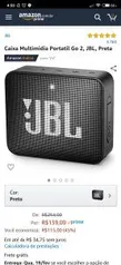 [Prime] Caixa Multimidia Portatil Go 2, JBL, Azul R$ 139