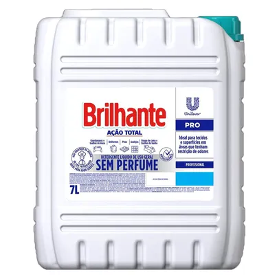 Sabão Líquido Brilhante Ação Total Profissional Sem Perfume 7L – 1 Uni