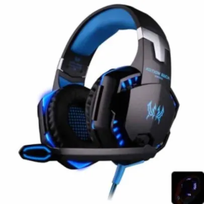 EACH G2000 USB and Audio Jack Dual Input Gaming Headset Stereo por R$48