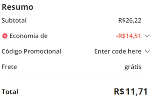 Imagem na descrição da promoção