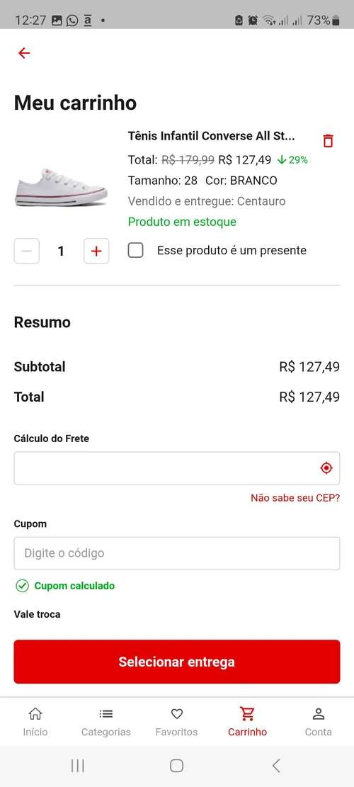 Imagem na descrição da promoção