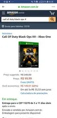 Call Of Duty Black Ops IIII - Xbox One - R$100