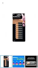 [R$25 de volta] Pilha AA Pequena Alcalina 16 Unidades - Duracell | R$ 50