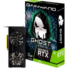 Placa de Vídeo Gainward GeForce RTX 3060 Ghost 12GB LHR GDDR6 192-bit - NE63060019K9-190AU