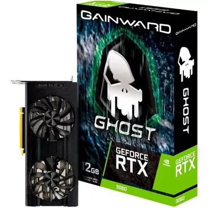 Placa de Vídeo Gainward GeForce RTX 3060 Ghost 12GB LHR GDDR6 192-bit - NE63060019K9-190AU