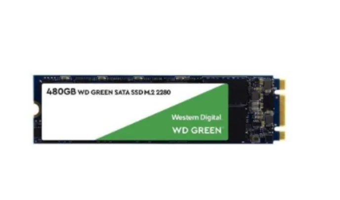 SSD WD Green, 480GB, M.2, Leitura 545MB/s - WDS480G2G0B