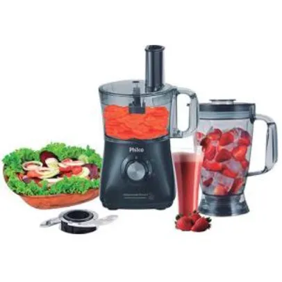 Multiprocessador com Liquidificador Philco All In One 2 2 Velocidades + Espremedor de frutas - 800W - R$ 132