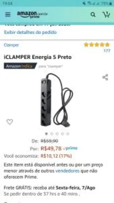 iCLAMPER Energia 5 Preto R$50
