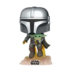 Funko Pop! Star Wars: The Mandalorian - Mandalorian Flying with The Child