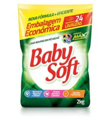 Lava roupas po baby soft 2kg - sache