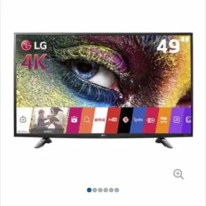 Smart TV LED 49" Ultra HD 4K LG 49UH6100 com Sistema WebOS - R$2899