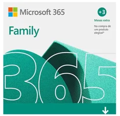 Microsoft 365 Family: 1 licença para até 6 usuários 15 meses 