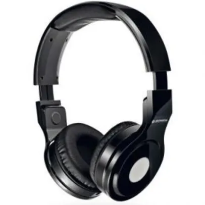 Fone de Ouvido Headphone Mondial Dobravél, Alças Ajustáveis, Isolamento Acústico, Cabo de 1,5m removível + Cartela de Adesivos -Preto-HP-01 - R$ 23