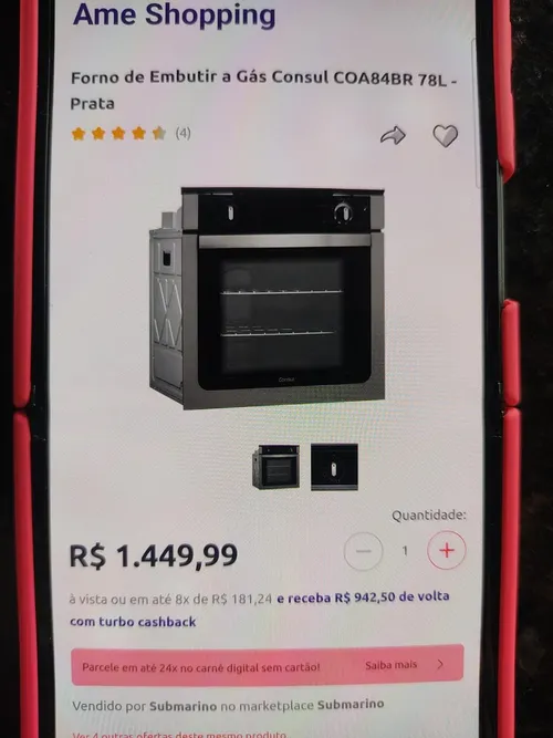 Imagem na descrição da promoção