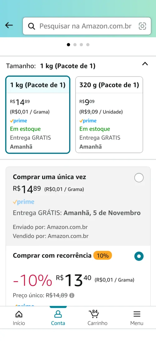 Imagem na descrição da promoção