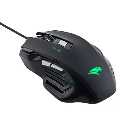 [Ame R$53,03]  Mouse Gamer Viper Pro Python Óptico 3600 DPIs 05 Botões 4 Velocidades Botão para Disparos Duplos USB Preto