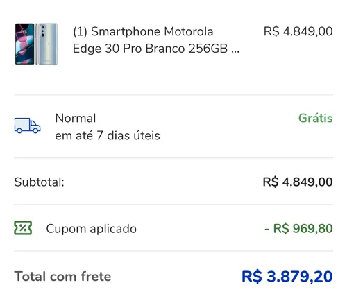 Imagem na descrição da promoção