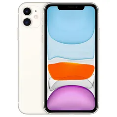 iPhone 11 Apple 64GB branco, Tela de 6,1, Câmera Dupla de 12MP, iOS