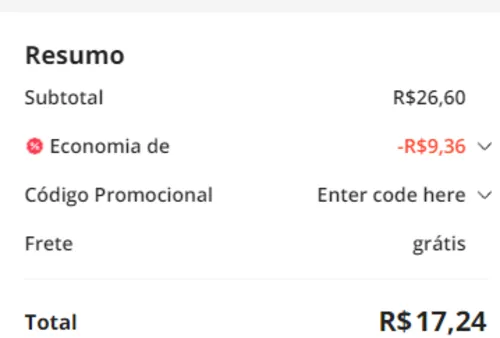 Imagem na descrição da promoção