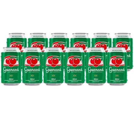 [C. Ouro + APP + Cupom] Refrigerante Lata Guaraná Antarctica Diet - 12 Unidades 350ml R$13