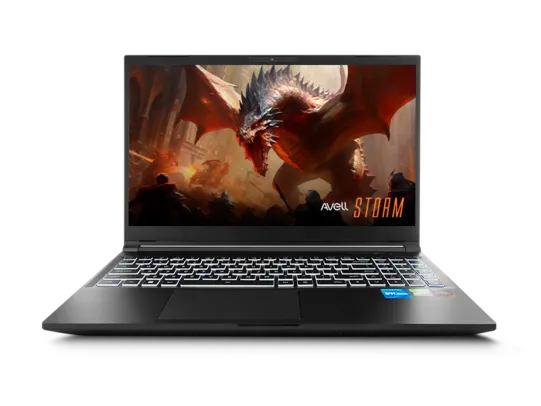 Notebook Avell Storm 450R Ryzen 7 7735HS - RTX 4050 6GB (140W) - Tela 15.6" - 165Hz - 100% sRGB - 8GB DDR5 - 512GB SSD - Sem SO