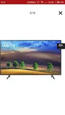 Smart TV LED 55" Samsung Ultra HD 4k 55NU7100 com Conversor Digital 3 HDMI 2 USB Wi-Fi Solução Inteligente de Cabos HDR Premium Smart Tizen