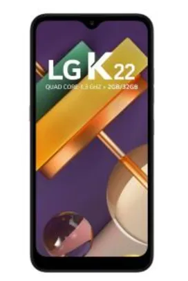 Smartphone Lg K22 32Gb QuadCore Titânio 4G Tela 6.2 Pol. Câmera Dupla 13Mp Selfie 5Mp Android 10.0