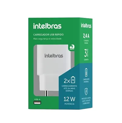 Fonte Carregador USB EC 1 Fast Branco Intelbras