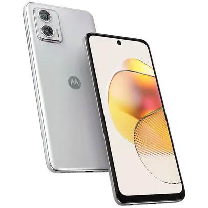 Smartphone Motorola Moto G73 5G 128GB 8GB RAM Tela 6.5&quot; Câmera Dupla Selfie de 16MP - Branco