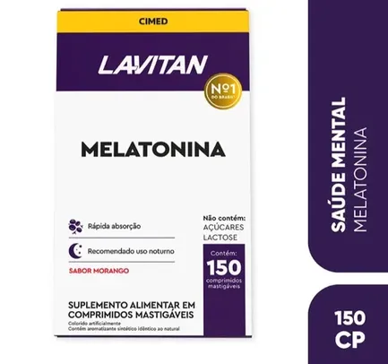 [LEVE 2 PAGUE 1] Melatonina Lavitan 150 Comprimidos