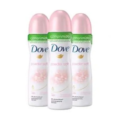[Netfarma] Kit Desodorante Dove Powder Soft Aerosol Comprimido - por R$32