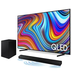 Combo Samsung Smart TV 50" QLED 4K Q60C + Soundbar Samsung HW-A555