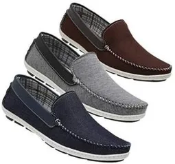 3 pares Mocassim Sapatilha Comfort por R$88