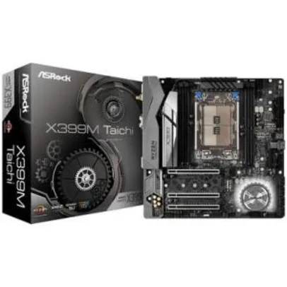 Placa-Mãe ASRock X399M Taichi, AMD TR4, Micro ATX, DDR4