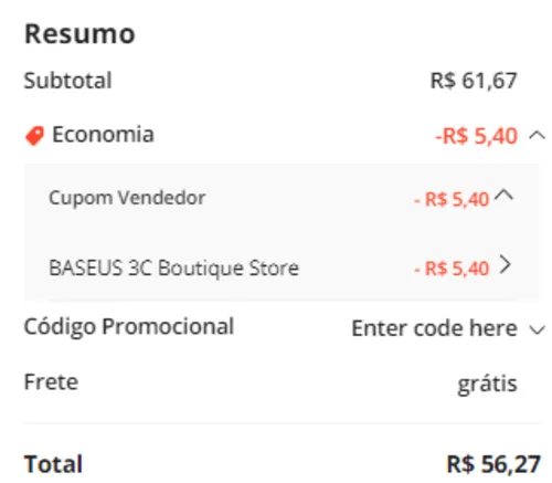 Imagem na descrição da promoção