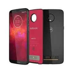 Smartphone Motorola Moto Z3 Play 128GB + Snap Power Pack & TV | R$1.399