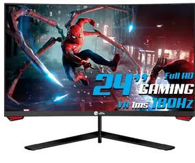 Monitor Gamer Ninja Sharingan, 24 Pol, Curvo, Full HD, 1ms, 180Hz, HDMI/DP, MGN-003-24S V