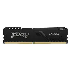 [Internacional] Memória Kingston Fury Beast, 8GB, 3200MHz, DDR4, CL16, Preto - KF432C16BB/8