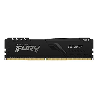 [Internacional] Memória Kingston Fury Beast, 8GB, 3200MHz, DDR4, CL16, Preto - KF432C16BB/8