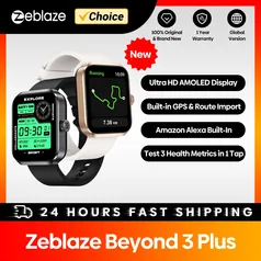 Zeblaze-Beyond 3 Plus Smartwatch GPS, Display AMOLED de 1,78 