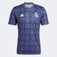 [Cashback Pelando R$ 175] Camisa Real Madrid 24/25 Pré Jogo Adidas Masculina