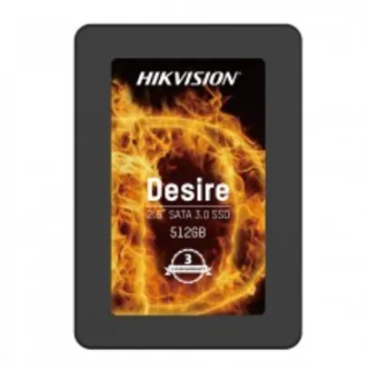 SSD Hikvision Desire, 512GB, SATA III, Leitura 560MBS e Gravação 505MBs, HS-SSD-Desire(S)/512G