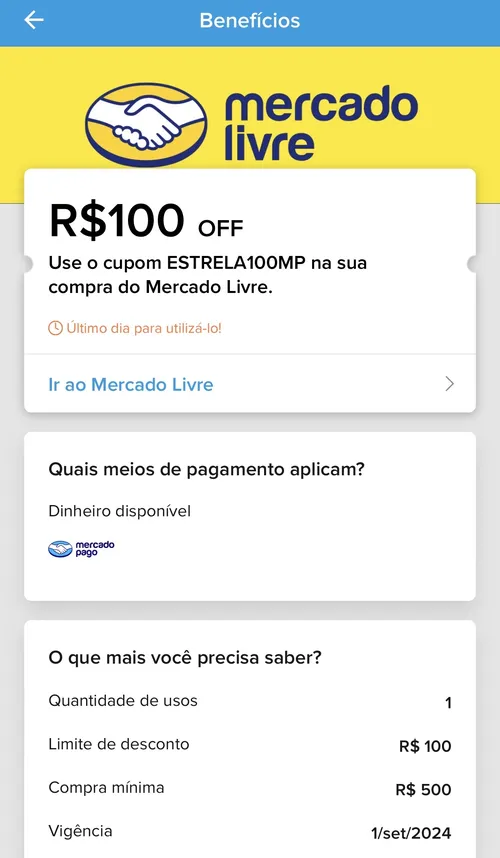 Imagem na descrição da promoção