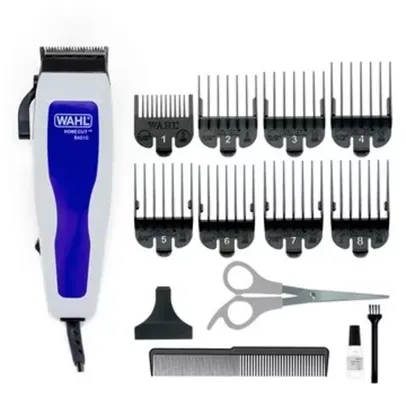 Máquina de Cortar Cabelo Wahl Home | Cut Basic com Alavanca de Ajuste, 8 Pentes de Corte